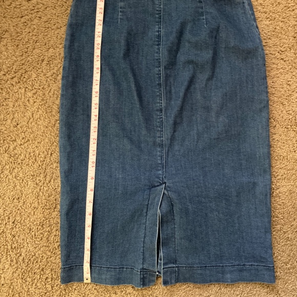 Vero Moda Denim Pencil Skirt with Buttons - Picture 6 of 6